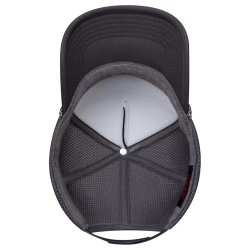 OTTO Cap 5 Panel High Crown Air Mesh Back Trucker Hat | Bulk Packs - color: 025 - Char. Gray