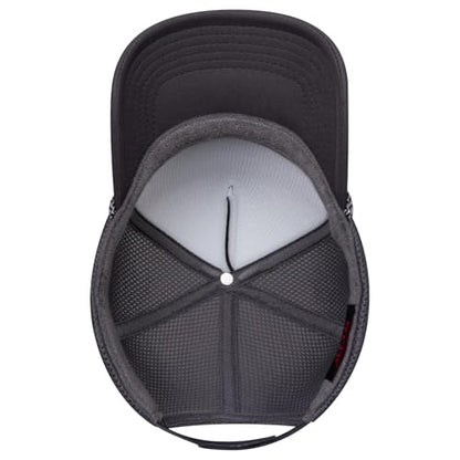 OTTO Cap 5 Panel High Crown Air Mesh Back Trucker Hat | Bulk Packs - color: 025 - Char. Gray