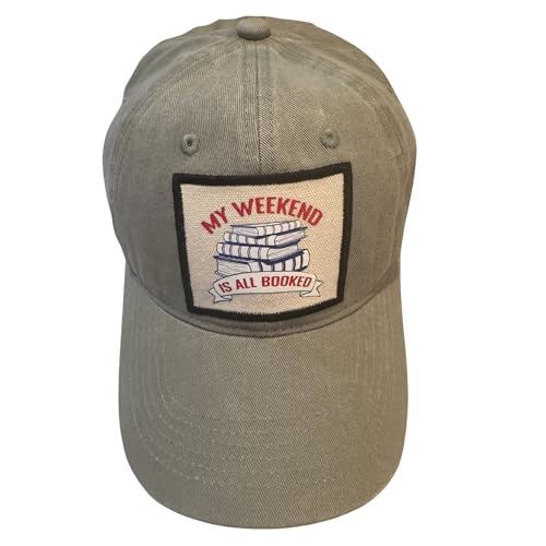 Popfizzy Funny Hats for Men and Women, Fun Adult Baseball Cap, Funny Birthday Gifts for Women and Men, Cool Dad Hat Gift Idea - color: Weekend is All Booked (Grey)