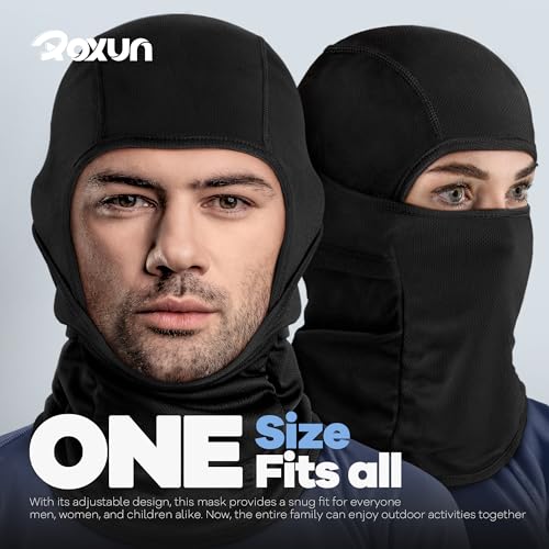 ROXUN Ski Mask Balaclava, Motorcycle Summer Cooling Breathable UV Protector - color: 107-one Yellow