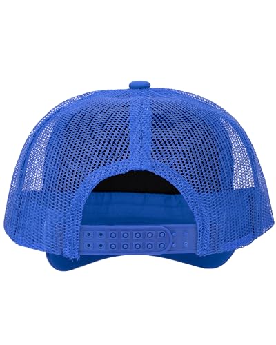 Gelante Polyester Foam Front, Mesh Back 5 Panel Sublimation Trucker Baseball Cap Snapback Hat - color: Royal