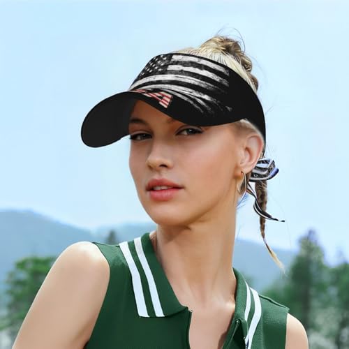 United States 250th Anniversary Hat America Patriotic Visor Caps for Women Men Adjustable Sun Hat - color: American Flag 6