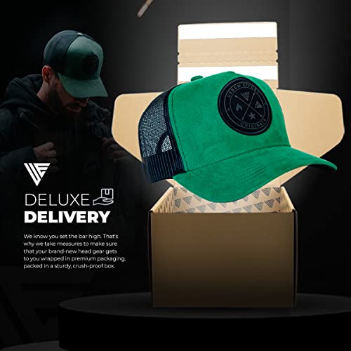 Urban Effort Trucker Hat for Men & Women, Mesh Back Baseball Cap, 5 Panel - color: Green, style: Mesh Back