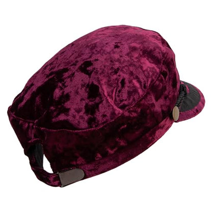 Jeanne Simmons Women's Crushed Velvet Sailor Hat - color: Burgundy
