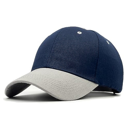 Utmost Structured Baseball Cap with Adjustable Closure - Performance Hat for Outdoor Activities - color: 1pc Navy/Grey