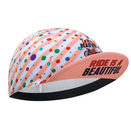 Cycling Cap for Man and Woman Cycling Hat Under Helmet-Polyester Breathable Sweat Absorbent - color: Flo-23