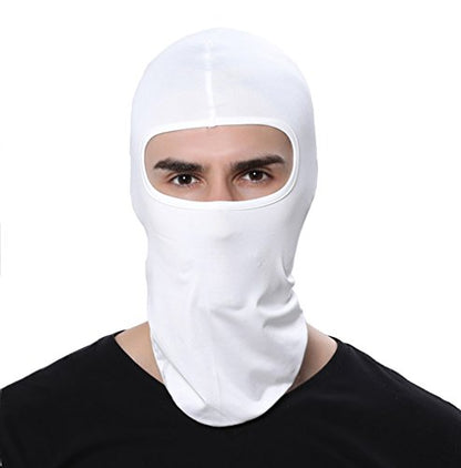 Pack of 3 Ski Mask Bandana Face Hat for Outdoor Airsoft Motorcycle Hood Helmet Balaclavas Headwear - color: White