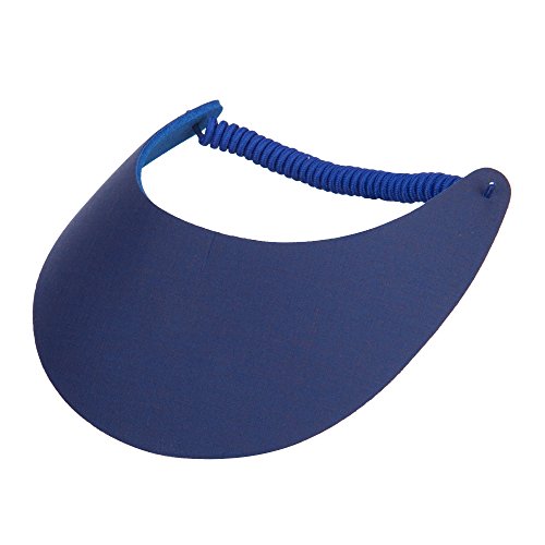 Fabric Foam Sun String Visor - color: Royal