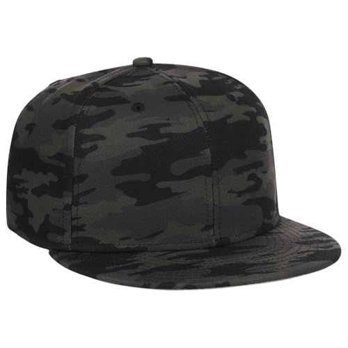 Lids Blank Dime Adjustable Snapback Hat - color: Black Camo