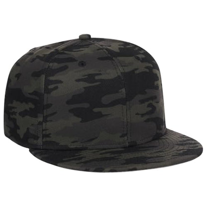 Lids Blank Dime Adjustable Snapback Hat - color: Black Camo