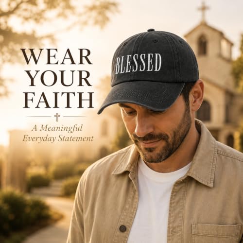 Man of God Husband Dad Embroidered Hat Camping Caps for Women - color: Blessed 24