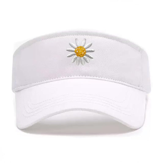 Embroidered Pickleball Visor Men Women,Gifts for Pickleball Lovers - color: White, style: Pickleball Flower