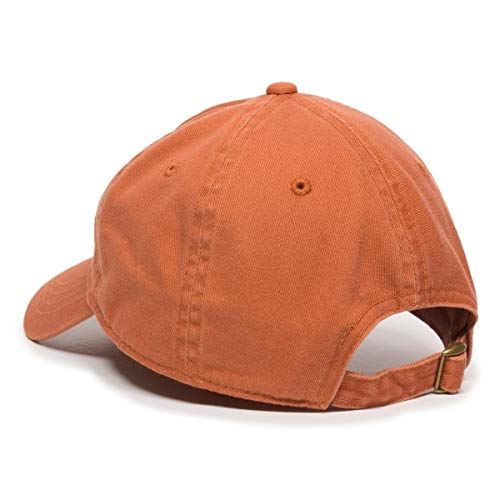 Pigeon Baseball Cap Embroidered Cotton Adjustable Dad Hat - color: Orange