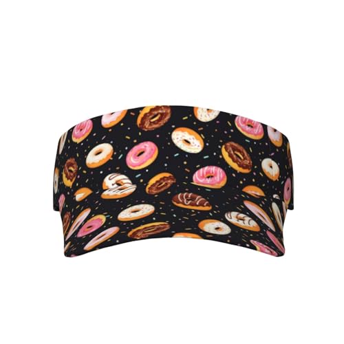Unisex Adjustable Sports Sun Visor - color: Donut