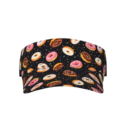 Unisex Adjustable Sports Sun Visor - color: Donut