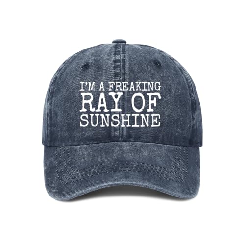 I’M A Freaking RAY of Sunshine Hat for Men Baseball CapCool Hat - color: Navy 0