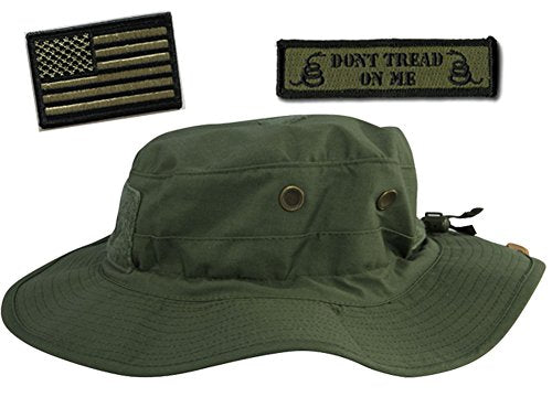 Gadsden and Culpeper Operator Boonie Hat Bundle & Patches - USA/DTOM - color: Olive Drab