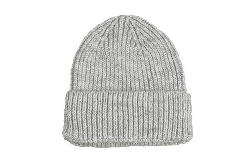 Seamless Beanie Cap, Acrylic Unisex Winter Beanie - color: Light Gray