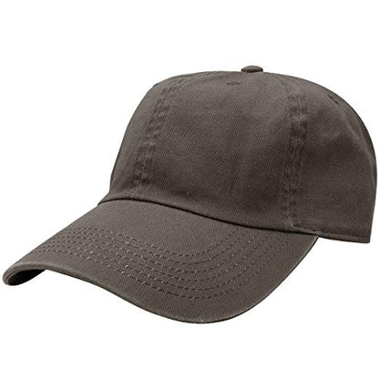 Falari Classic Baseball Cap Dad Hat 100% Cotton Soft Adjustable Size - color: Olive
