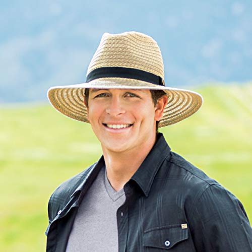 Wallaroo Hat Company – Men’s Palmer Fedora – UPF 30+ Sun Protection, Wide Brim, Packable Design and Adjustable Sizing - size: Large