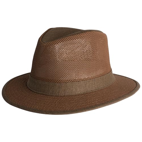 Henschel Hats Safari Breezer Hat - Wide-Brim Sun Hat for Men with Mesh Composition - color: Earth, size: XX-Large