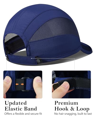 GADIEMKENSD Quick Dry Run Hat Cooling Breathable Mesh - color: American Blue, size: 7-7 1/2