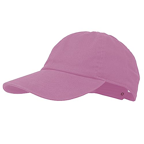 Glory Max 100% Cotton Baseball Cap Classic Plain Low Profile Golf Dad Hat Buckle Adjustable - color: Light Pink