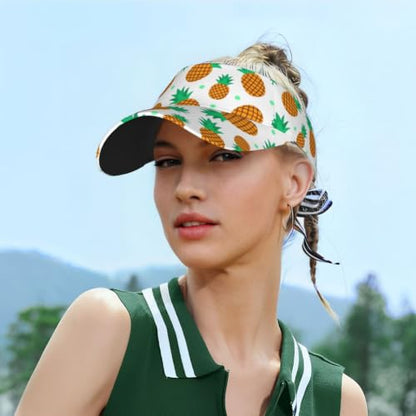 Leopard Print Sunscreen Visor Cap Adjustable Empty Top Athletic Beach Hat - color: 25