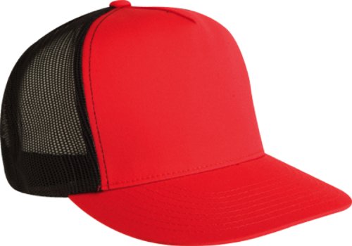 Flexfit Classic Trucker Hat White – One Size – 6006 - color: Red/Black