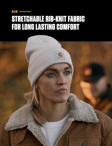Carhartt Men's Iconic A18 Watch Cap Beanie - color: Winter White
