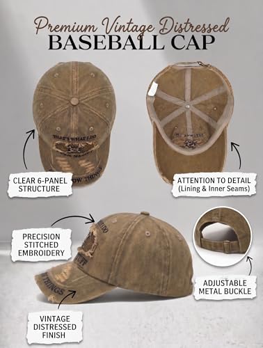 Snapback Hats for Men Funny, Retirement Gifts, Distressed Baseball Cap
