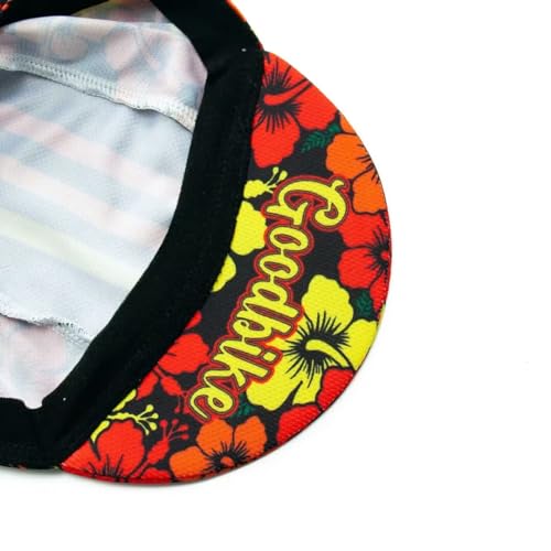 Cycling Cap for Man and Woman Cycling Hat Under Helmet-Polyester Breathable Sweat Absorbent - color: Flo-4