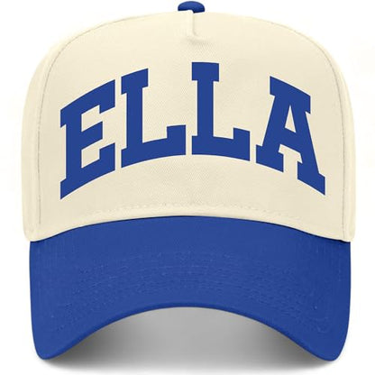 Ella Collegiate Hat - color: Royal/Natural