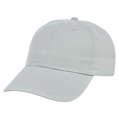 Lids Blank Baseline Dad Adjustable Strapback Hat - color: Light Grey
