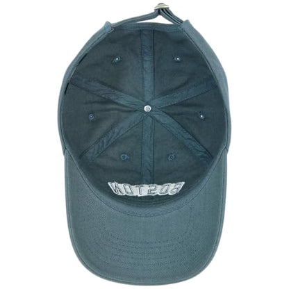 E BY ELIDAN Boston EST 1630 Dad Hat, Embroidered Cotton Baseball Cap - color: Denim