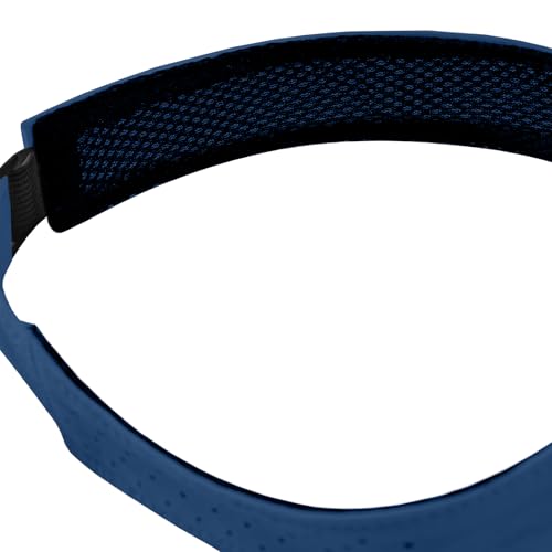 WANDER Sports Sun Visor Hat Mesh Foldable Brim for Men Women Running - color: Navy Blue