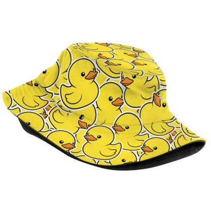 Bucket Hat Funny Duck Fisherman Hat Travel Beach Sun Hat Outdoor Cap for Men Women Adults - color: Cute Ducky
