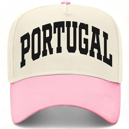 Portugal Collegiate Hat - color: Pink/Natural