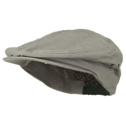 Oversize Washed Canvas Ivy Cap - color: Light Grey