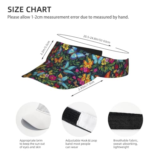 Leopard Print Sun Visor Hat Adjustable Sports Beach Cap for Men Women - color: 14