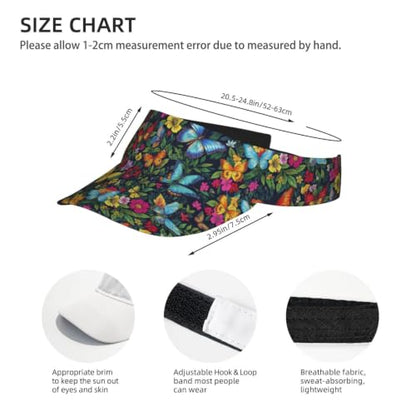 Leopard Print Sun Visor Hat Adjustable Sports Beach Cap for Men Women - color: 14