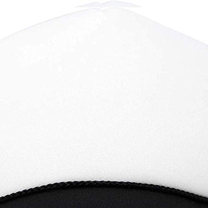 MR.R Sublimation Blanks Polyester Mesh Cap Mesh Hat Two Tone Trucker Summer Mesh Cap with Adjustable Snapback,2pcs per Pack - color: Black