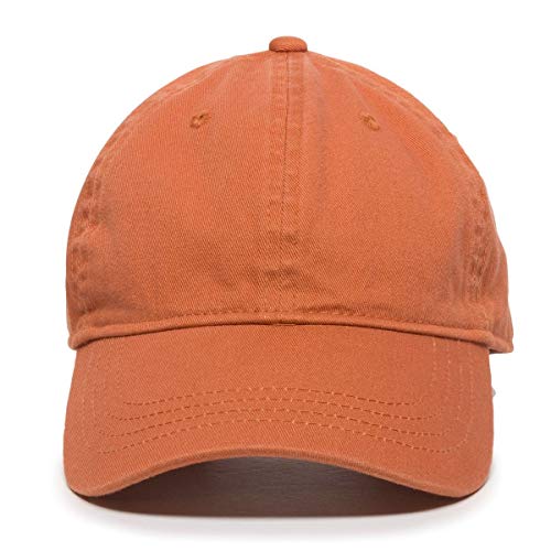Cat Baseball Cap Embroidered Cotton Adjustable Dad Hat - color: Orange