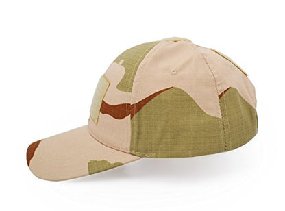 UltraKey Military Tactical Operator Cap, Outdoor Army Hat Hunting Camouflage Baseball Cap - color: Desert Camouflage