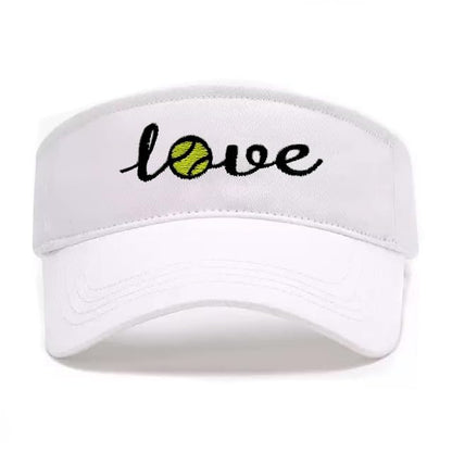 Embroidered Pickleball Visor Men Women,Gifts for Pickleball Lovers - color: White, style: Tennis Love