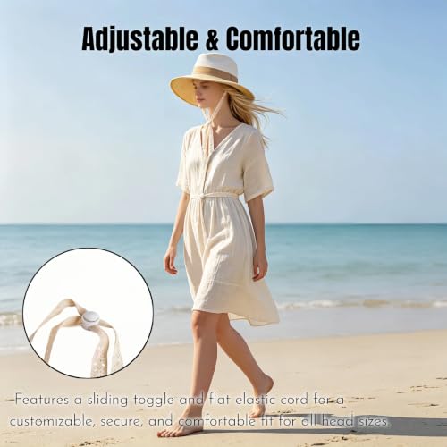 Lace Hat Wind Strap Adjustable Chin Cord Set of 2