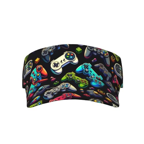 Unisex Adjustable Sports Sun Visor - color: Game
