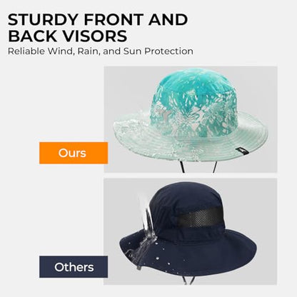 KastKing Sol Armis UPF 50 Boonie Hat for Sun Protection,Men Women - color: Prym1 Turquoise Fizz Fade