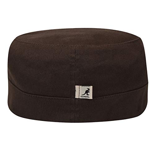 Kangol Cotton Twill Army Cap - color: Brown, size: Small-Medium