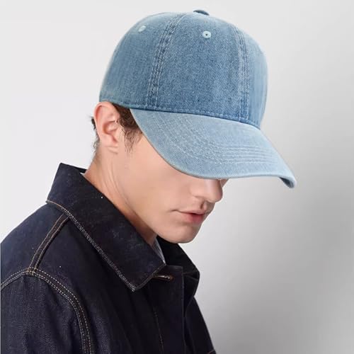 Baseball Cap for Women Men Classic Strapback Hats Adjustable Sun Hat - color: Blue